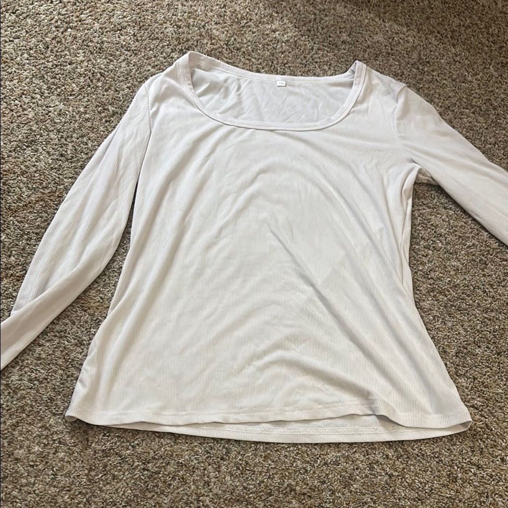 White Long Sleeve Top